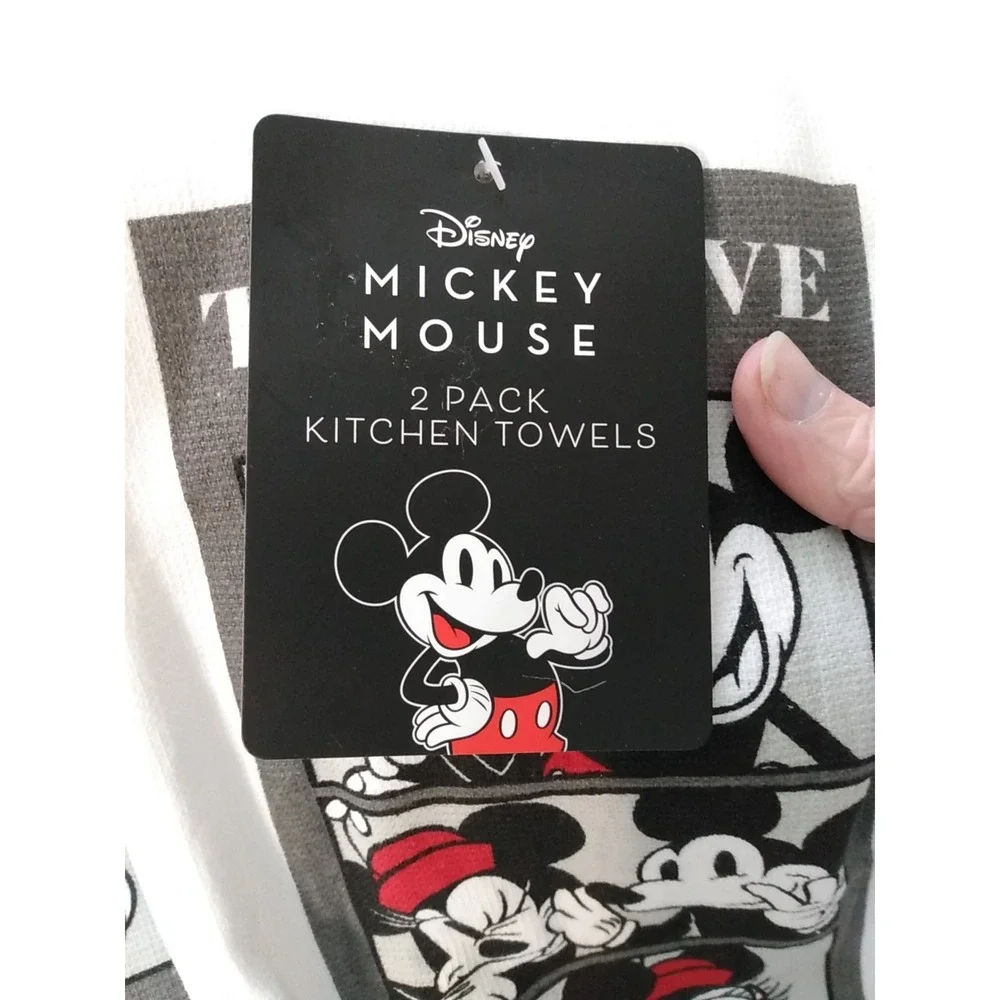 Mickey & Minnie Mouse Towels 2 Pack Kitchen (4) Lot of 2 16